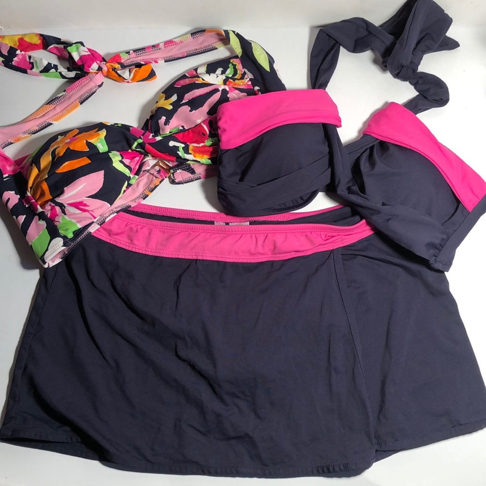 Anna Cole three piece swim suit size large